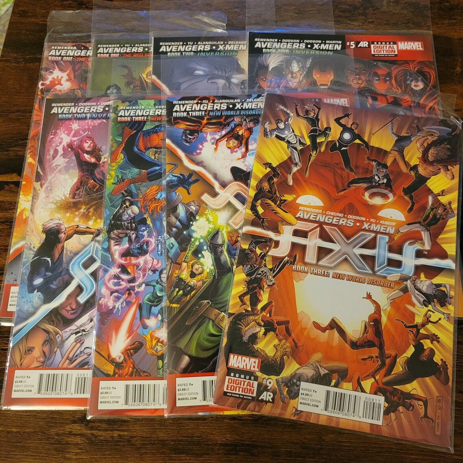 Marvel Axis Avengers X-men #2-9 Comic Book Lot VF/NM