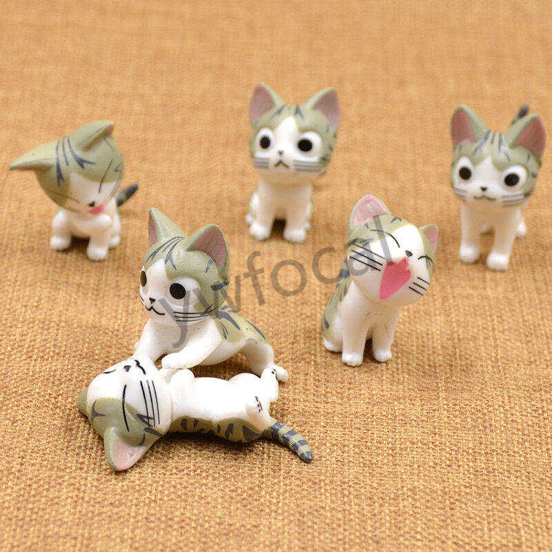 6pcs Anime Chi's Sweet Home Figure Cat Doll Cute Plastic Home Decoration Gift