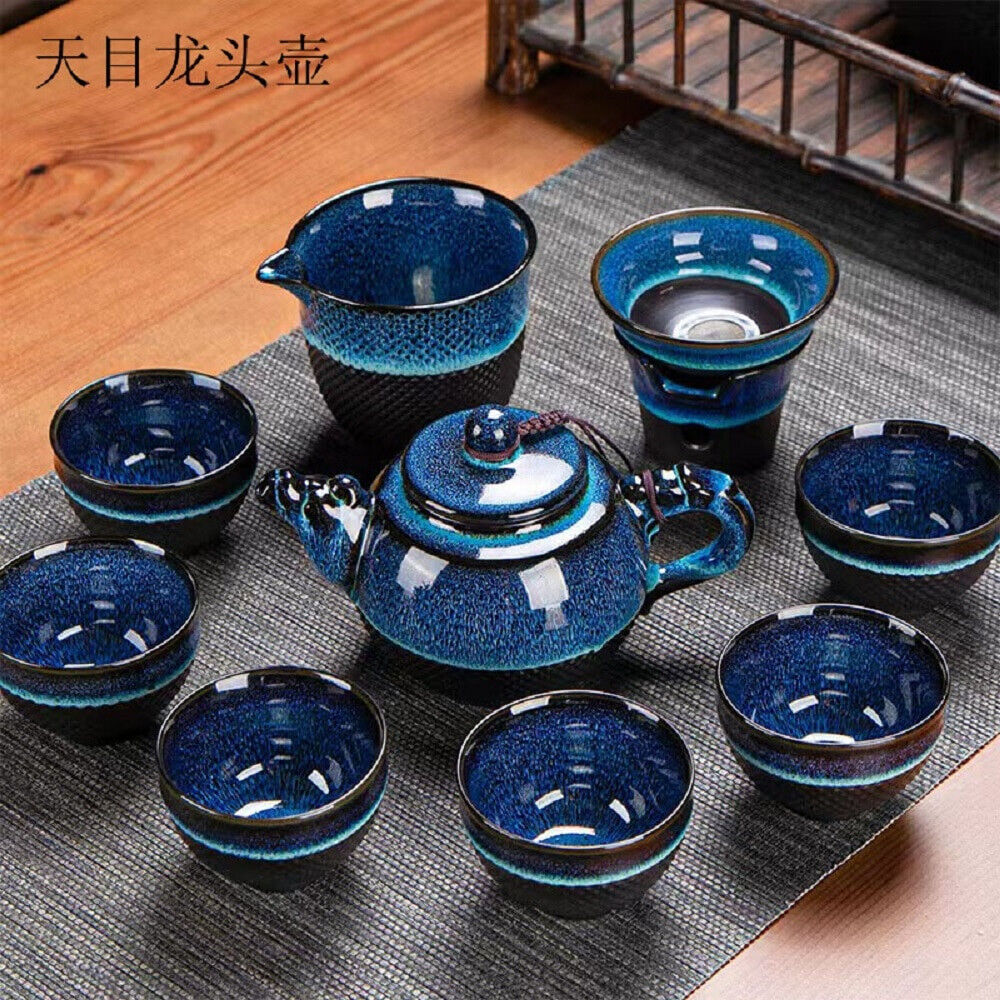 Jianzhan Purple Sand Chinese Ceramic Kung Fu Tea Set, Japanese Tea Cup,