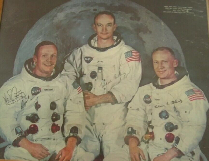 1969 Original Poster  APOLLO 11 Nasa Moon Landing,Armstrong,Aldrin Collins 16x20