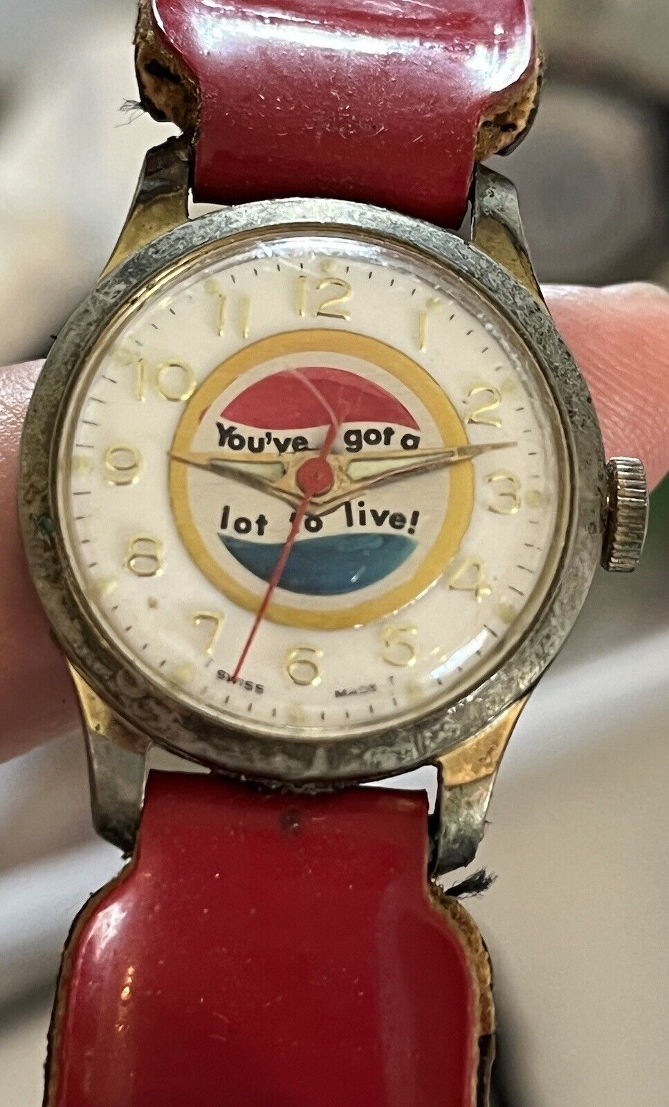 Rare Vintage Pepsi “You’ve Got A Lot To Live” Watch With Original Strap - Works