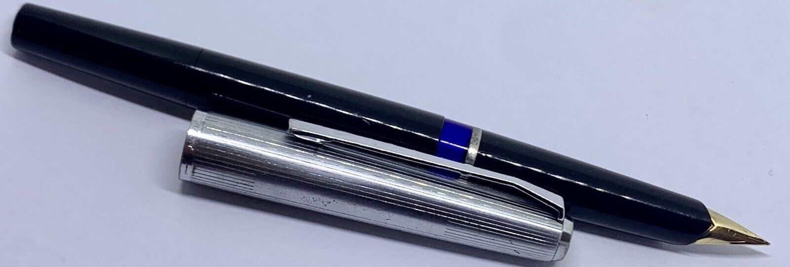 Vintage Serviced PELIKAN 20 Silvexa Fountain Pen -14k Extra Fine Nib- Germany