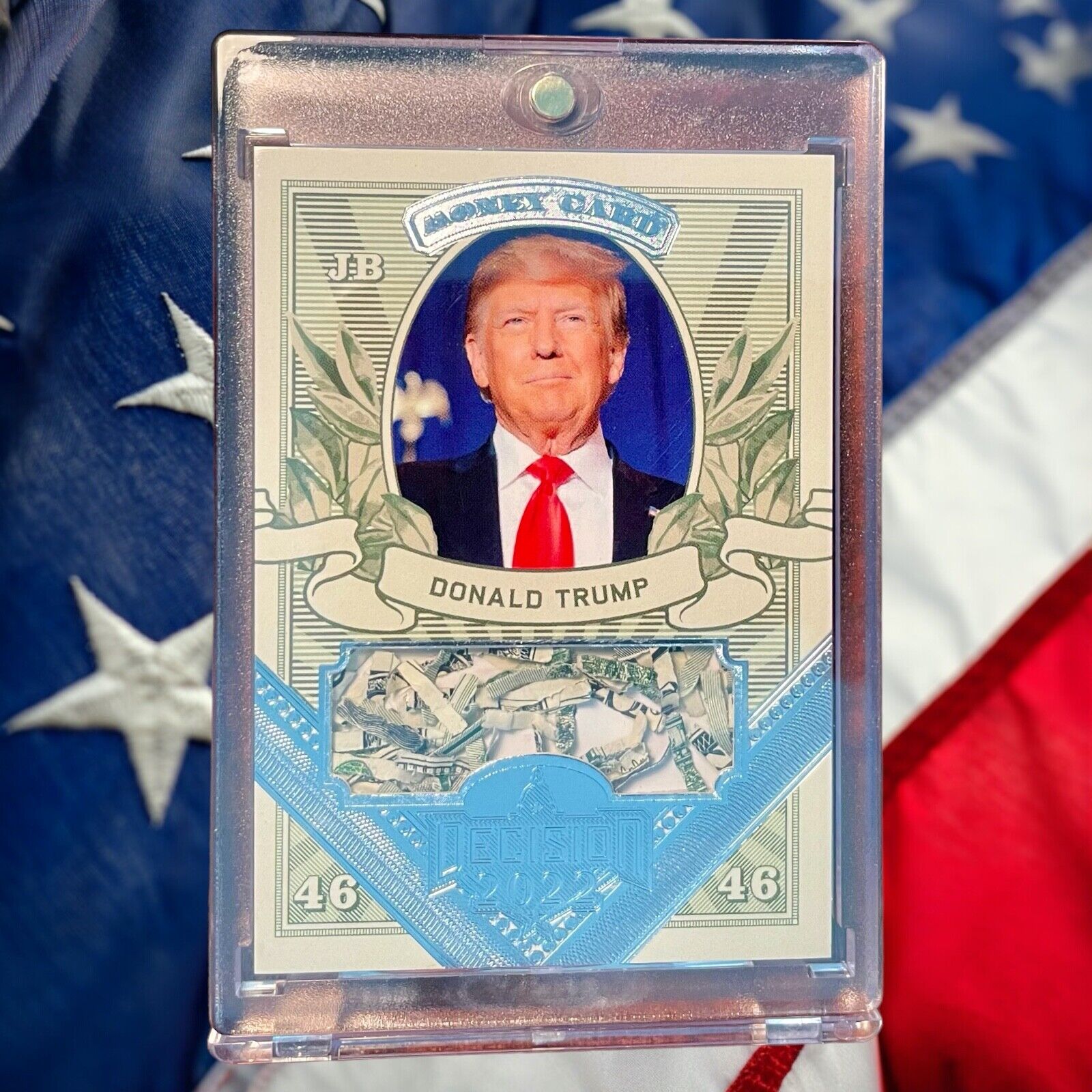 Decision Update 2023 Donald Trump Money Card Silver Foil #MO45 WOW