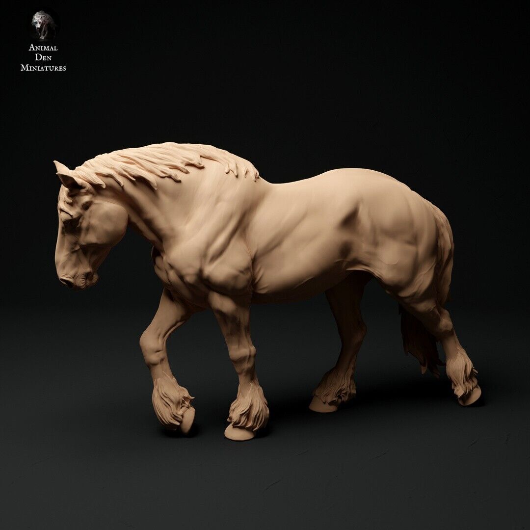 Breyer size traditonal 1/9 resin Suffolk punch model horse figurine walking mare