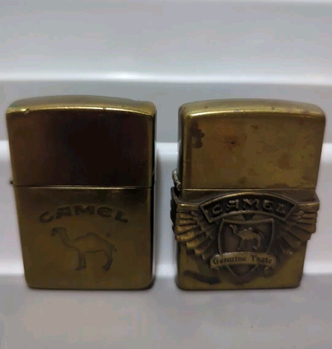 Vintage Zippo Camel Lighters Lot Of  2