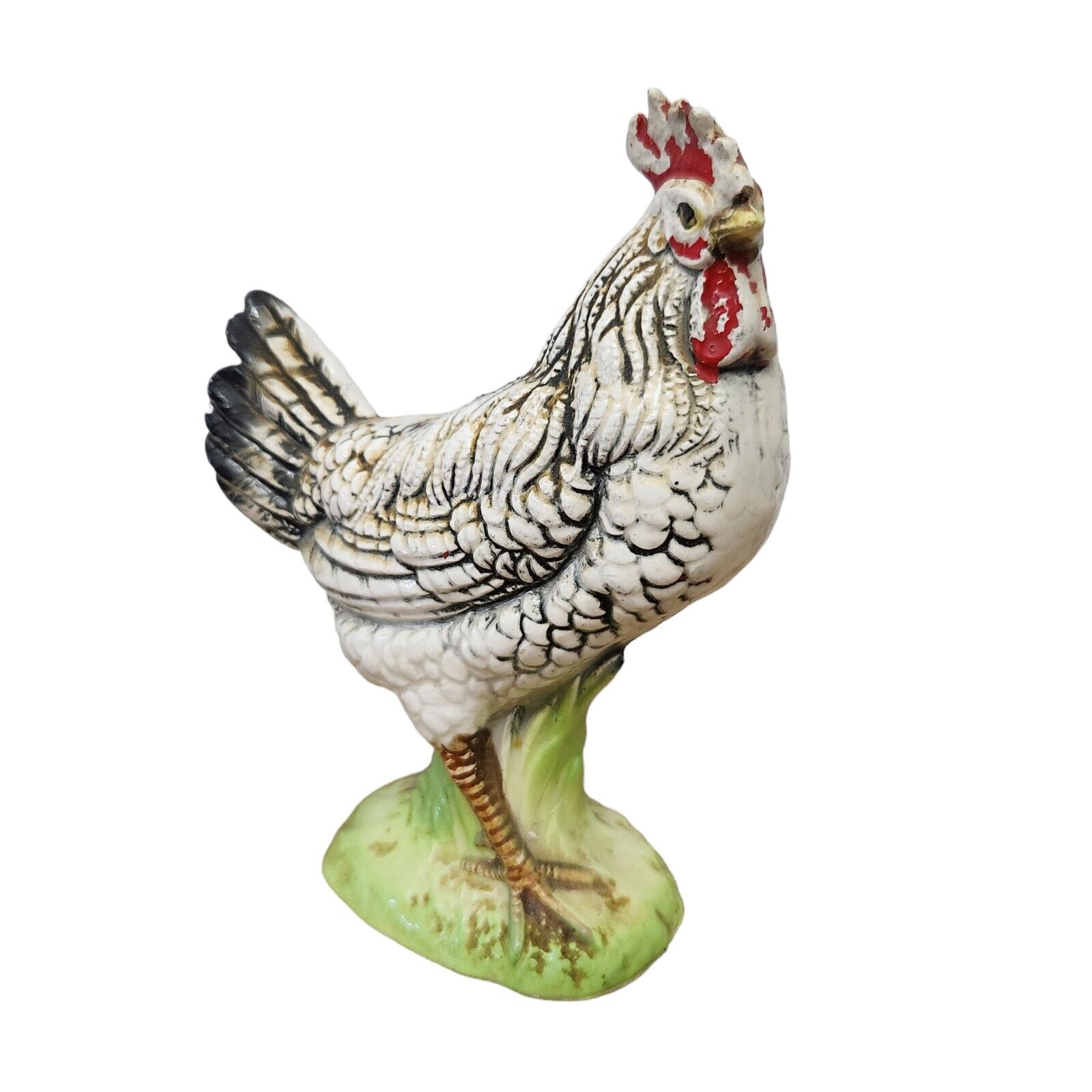 Vintage Ceramic Rooster Painted 6 inches Tall