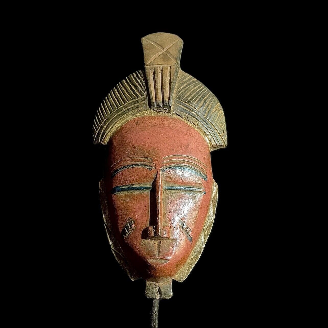 African Tribal Face Mask Wood Hand Carved Wall Hanging Guro masks society-9184