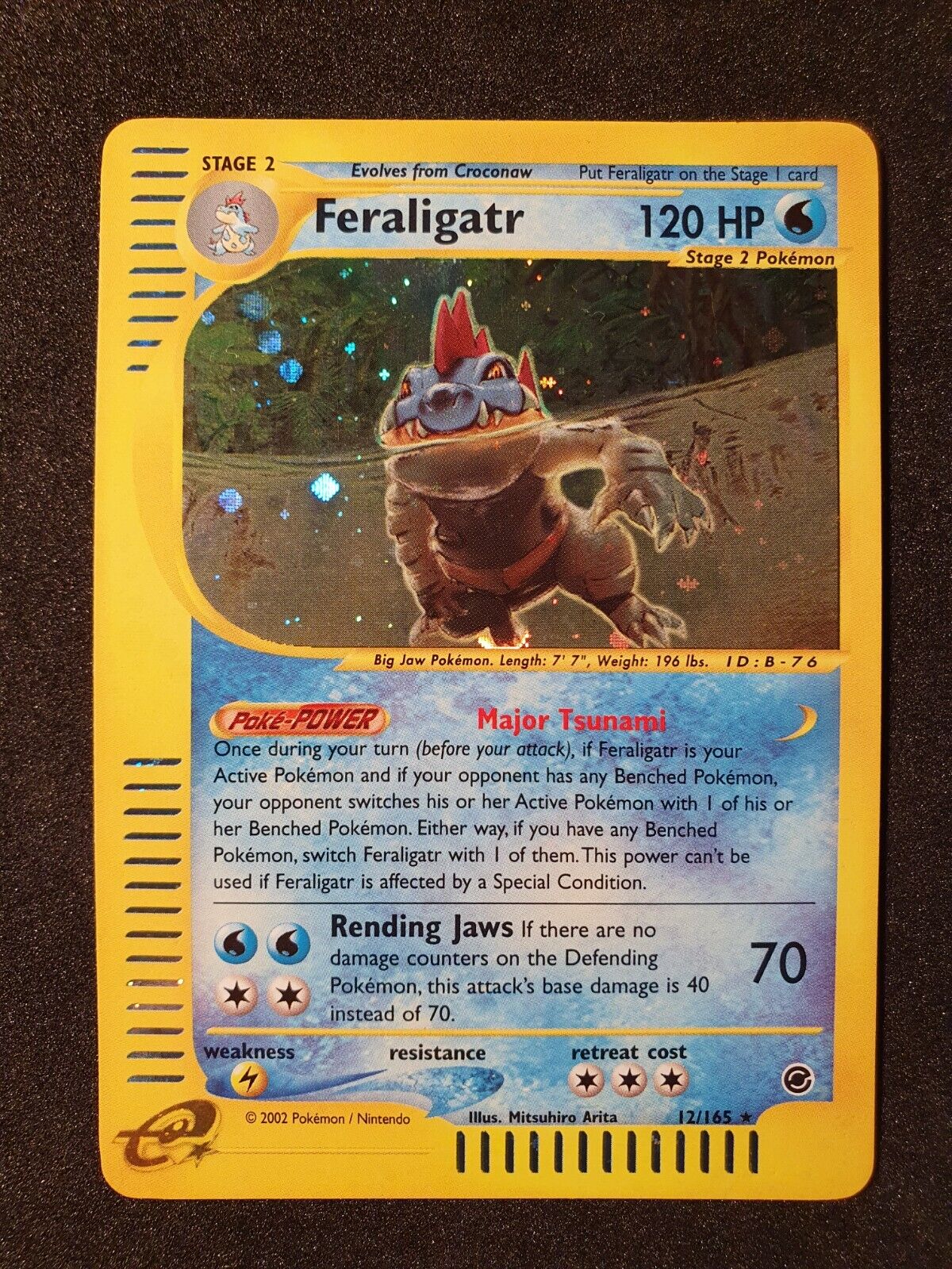 Feraligatr 12/165 holo ENG Expedition Near Mint Pokémon Card 