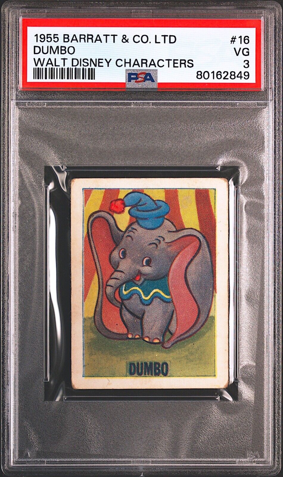 1955 Barratt #16 Dumbo PSA 3 **Walt Disney Characters**