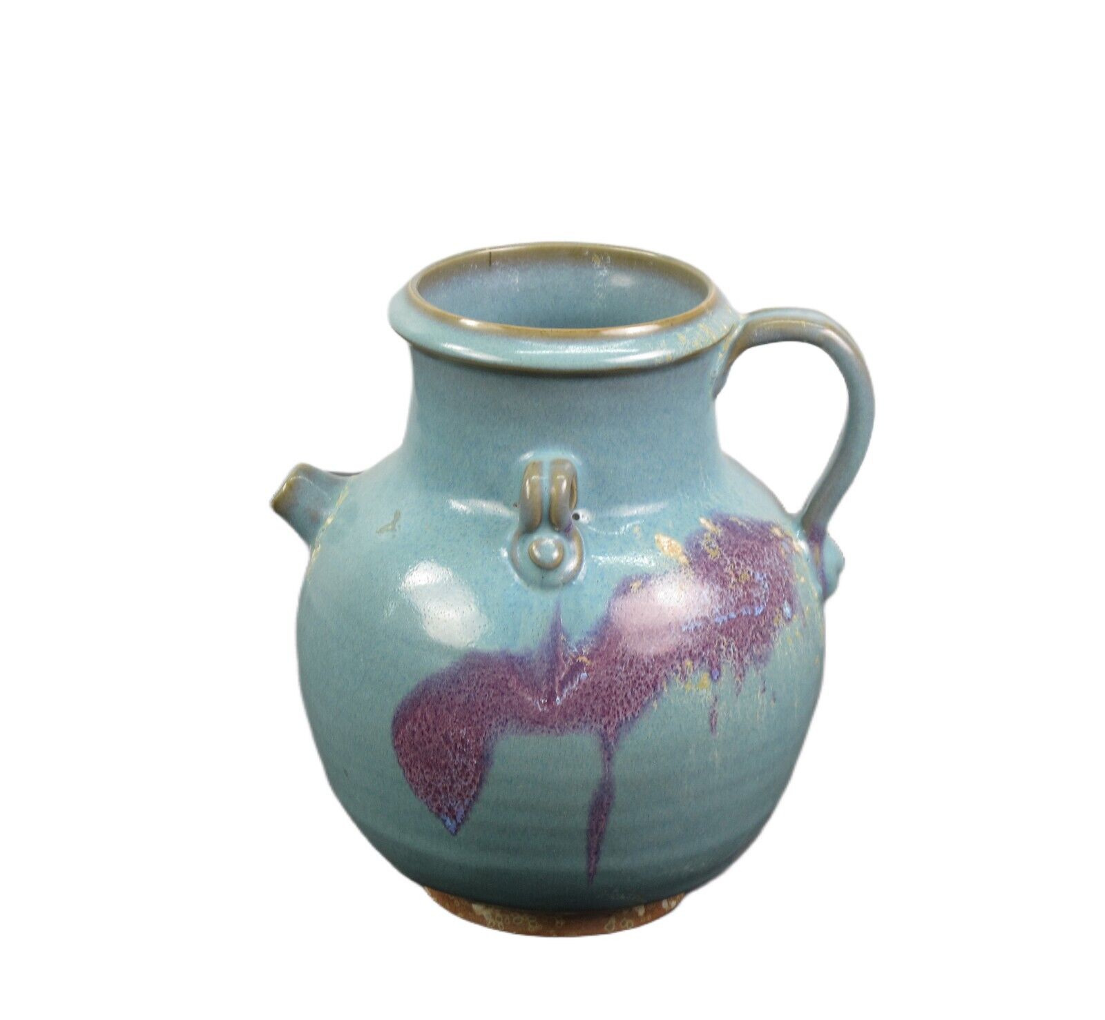 Blue and Purple Ceramics Water Jar