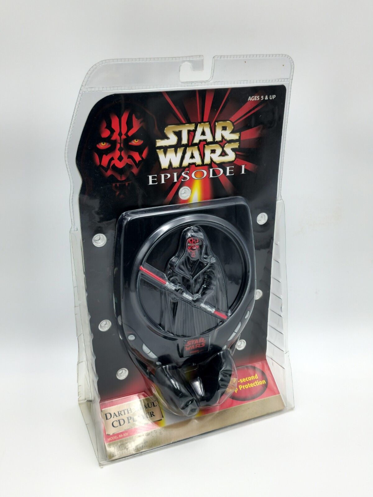 Star Wars Episode 1 Darth Maul Portable CD Player 1999 Tiger Electronics NEW