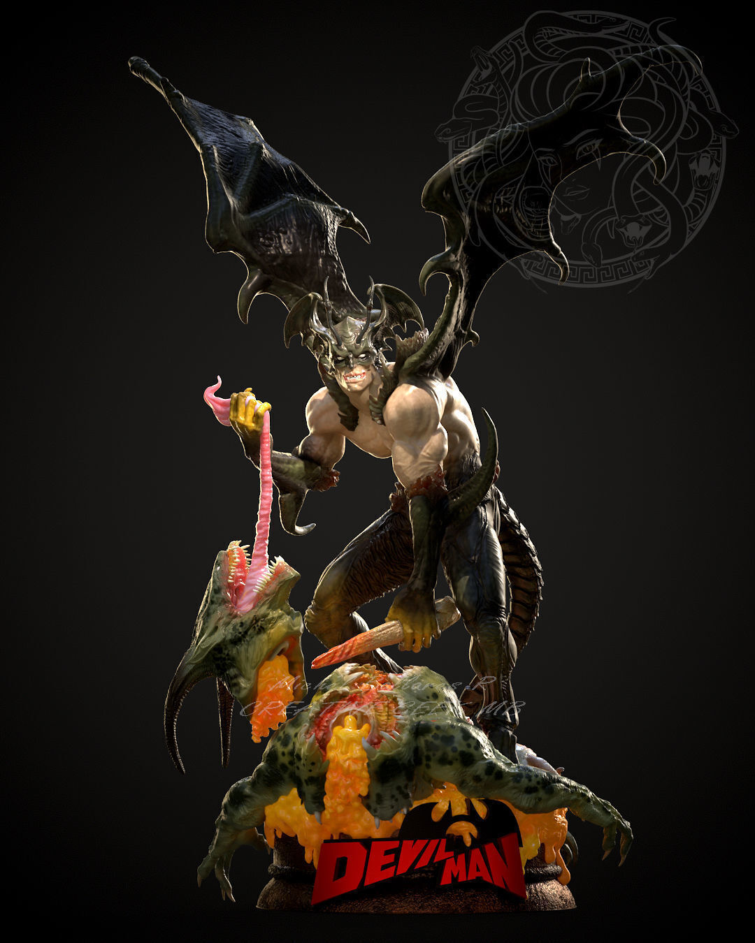Devilman Akira Fudo Resin Figure / Statue various sizes
