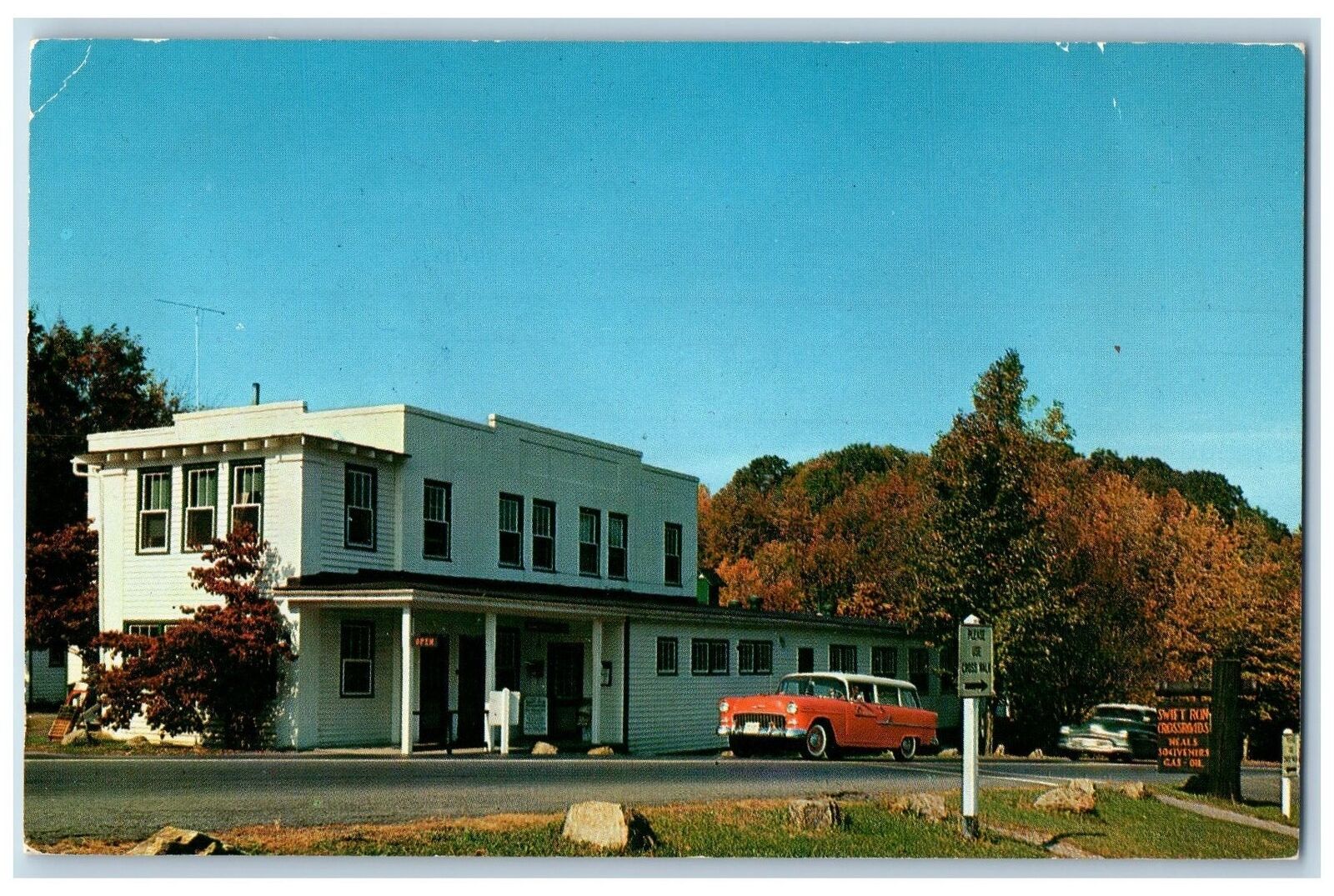 Shenandoah National Park Virginia VA Postcard Swift Run Gap Skyline Drive 1957