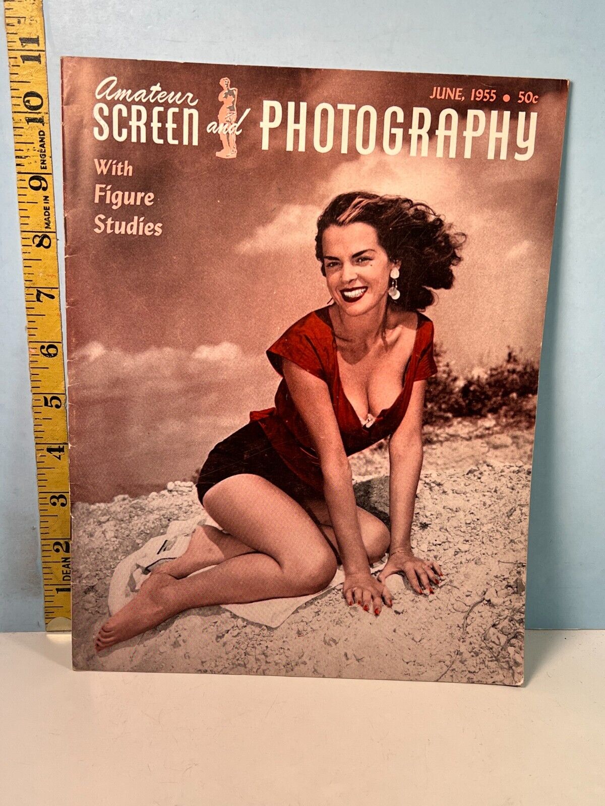 June 1955 Amatuer Sceen Photography with Figure Studies Pinup Magazine