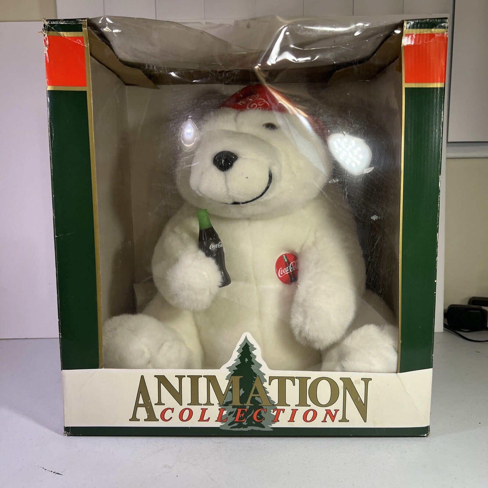 Always Coca Cola Polar Bear  plush Animation 1995 15\