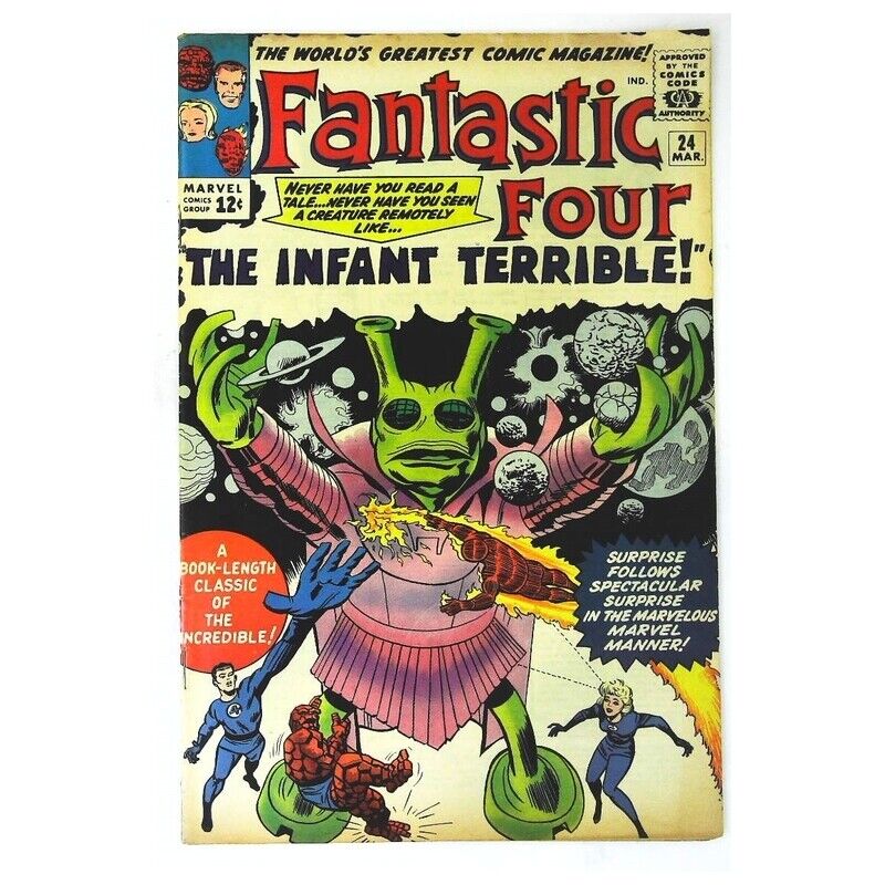 Fantastic Four (1961 series) #24 in Very Fine minus condition. Marvel comics [k,