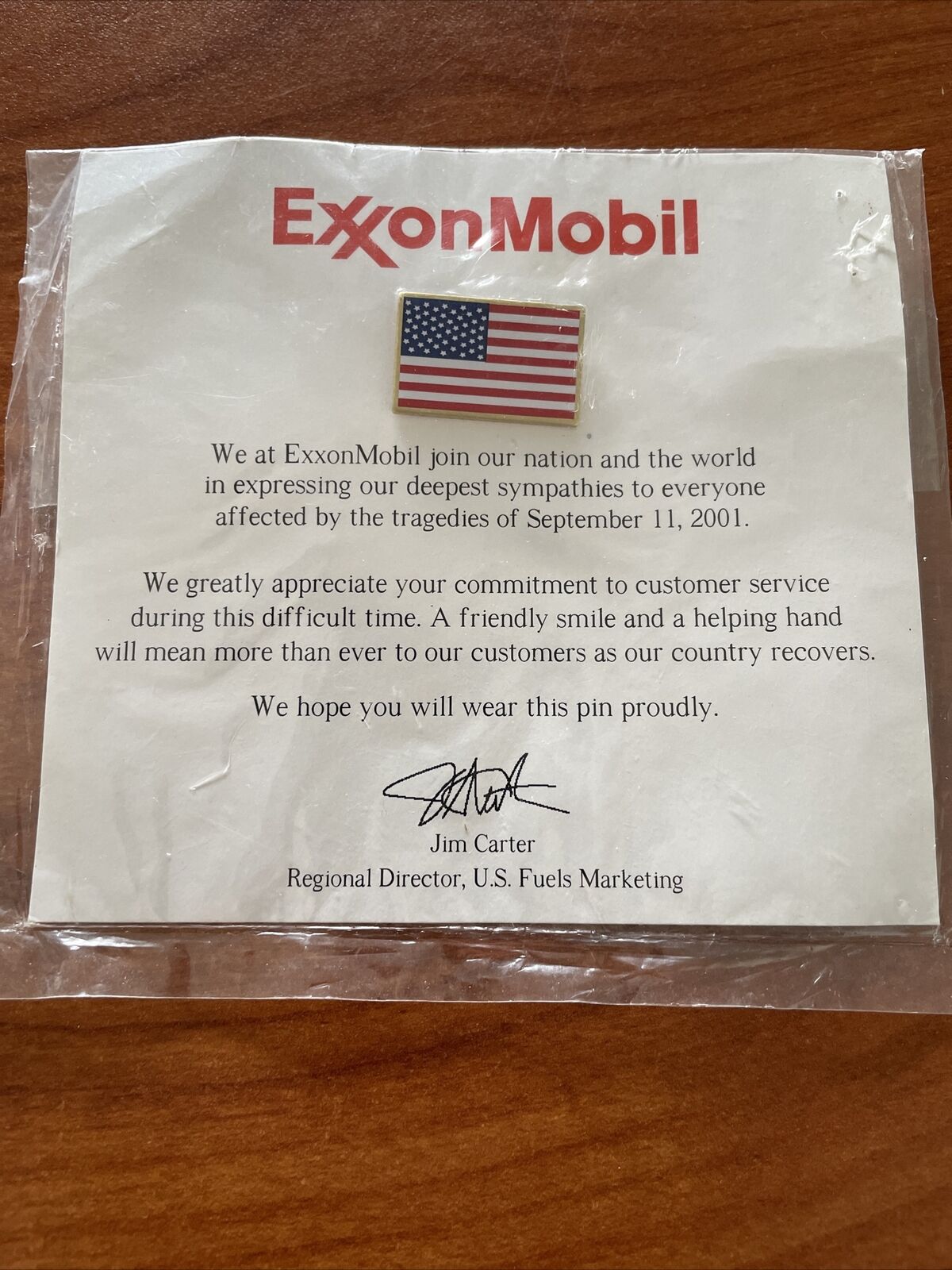 Exxon Mobil September 11th And 3 Top Retail Performer Lapel Pins