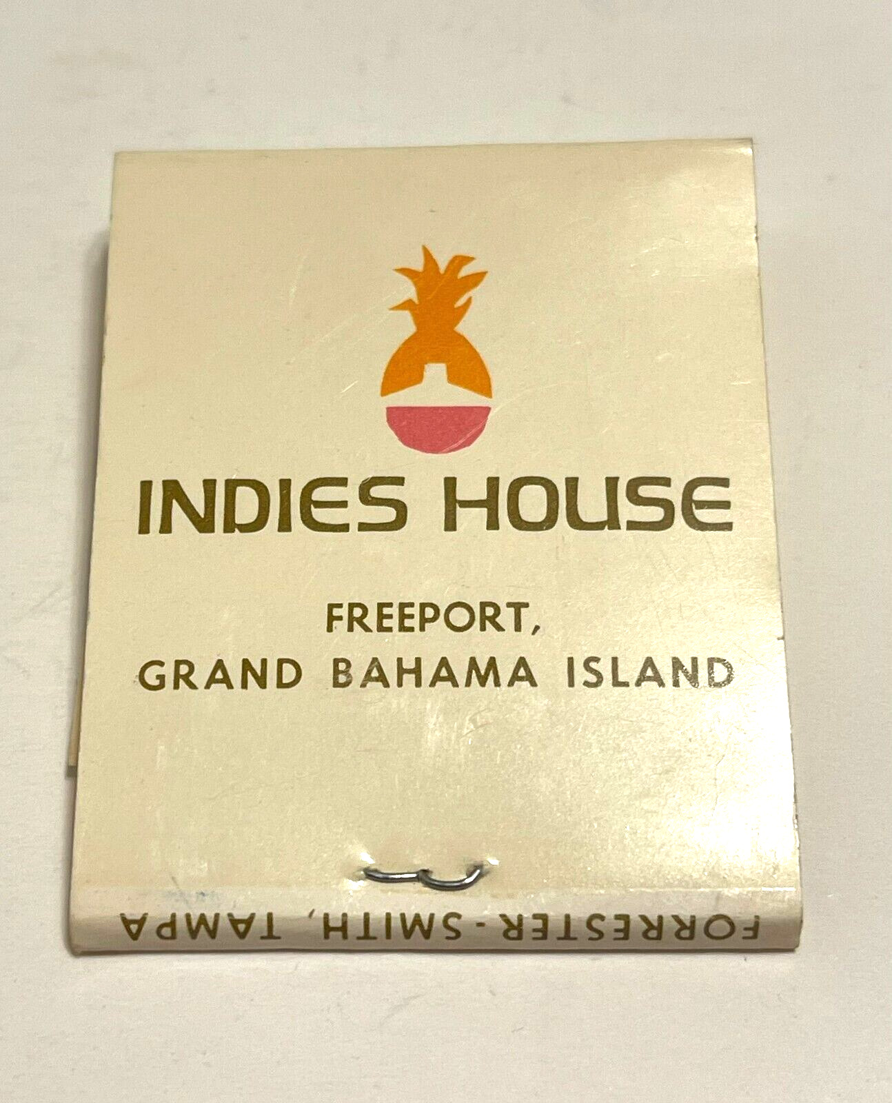Vintage Matchbook Collectibl Ephemera INDIES HOUSE FREEPORT, GRAND BAHAMA ISLAND
