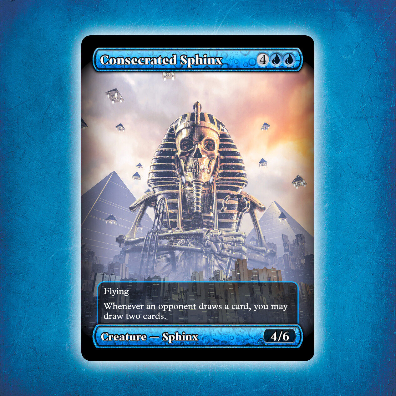 Consecrated Sphinx - Full Art #2 [Alternative Custom] TRAUMA Style Card