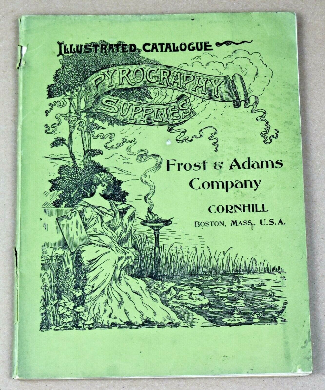 Antique Frost & Adams Pyrography Catalog. 157 pages. 100s of illustrations. 