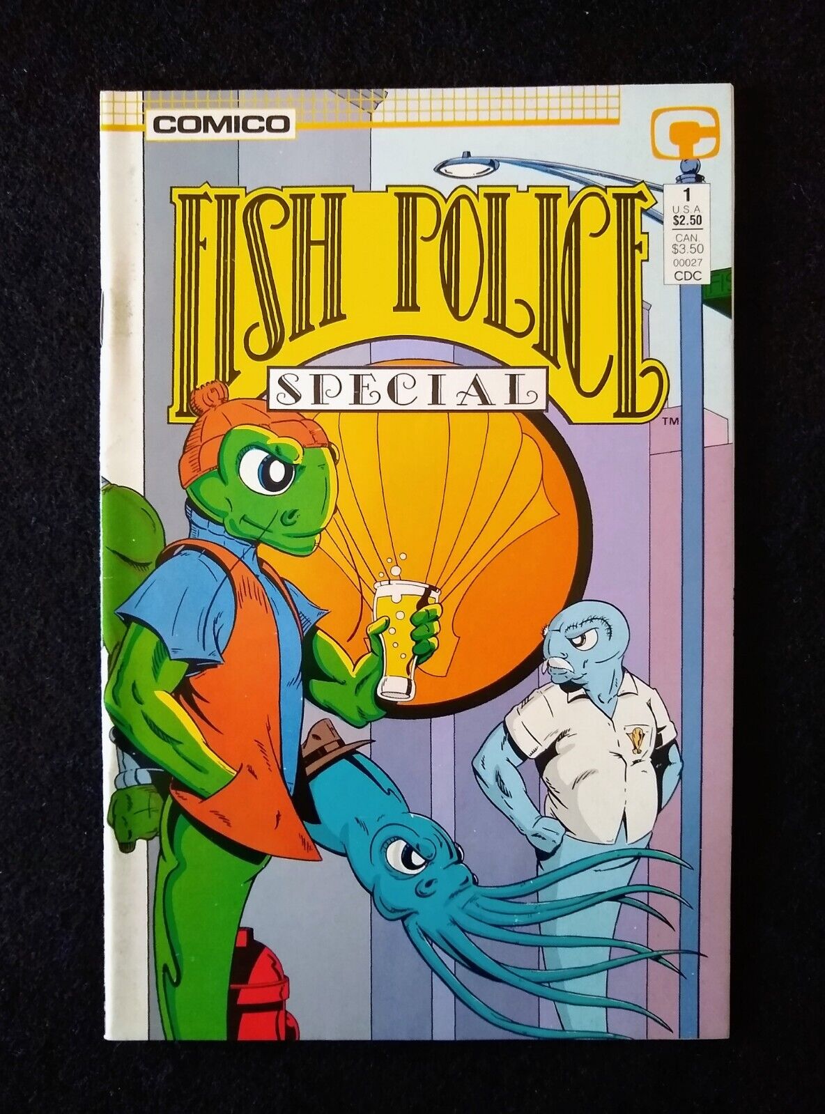 The Fish Police Special #1 Copper Age Comico 1987 Comic Book Moncuse, Vincent.