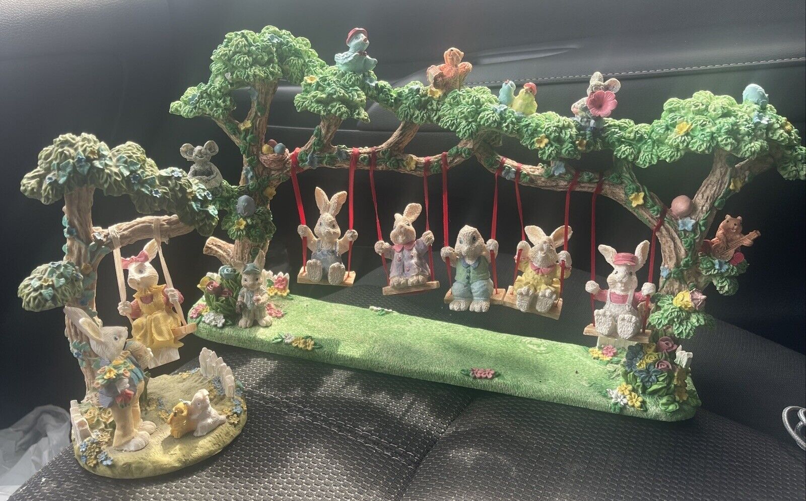 Easter Jubilee Swinging Bunnies Decoration