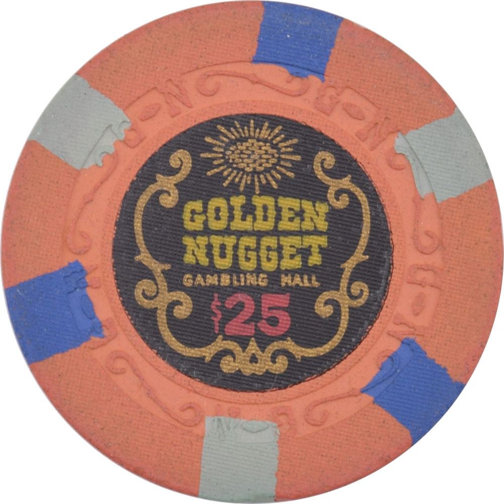 Golden Nugget Casino Las Vegas Nevada $25 Chip 1954