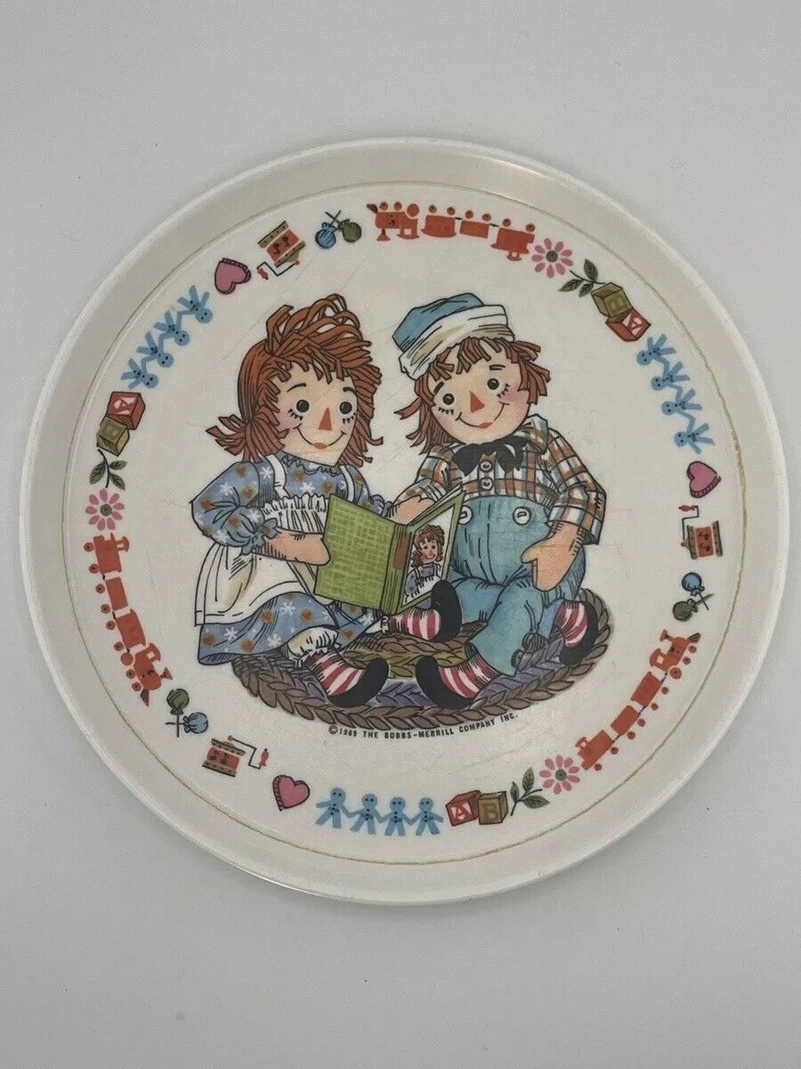 Vintage Raggedy Ann And Andy Plate 3101 Oneida Deluxe 1969 8.25”