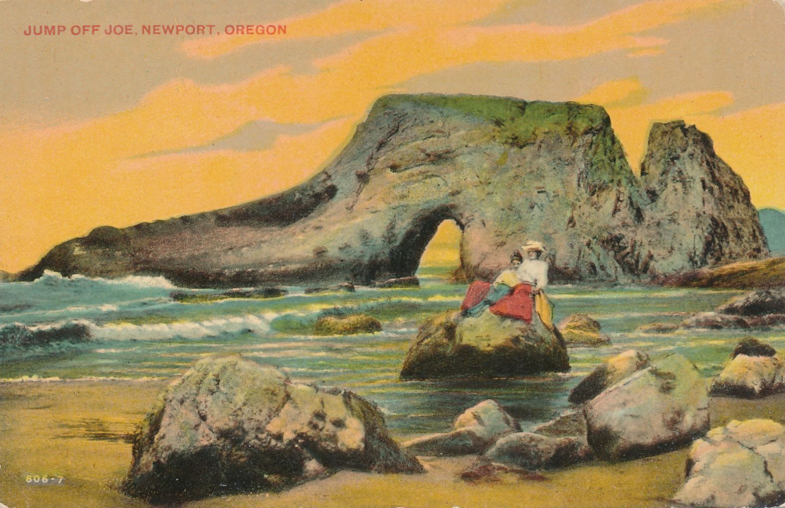 NEWPORT OR - Jump Off Joe Postcard