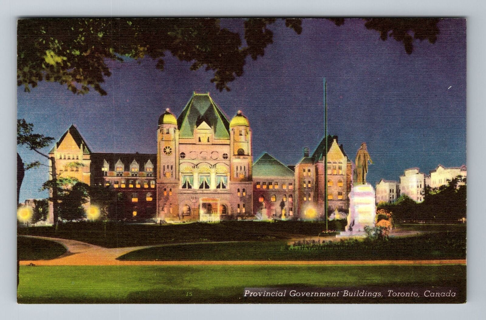 Toronto ON-Ontario Canada, Provincial Government Buildings Vintage Postcard