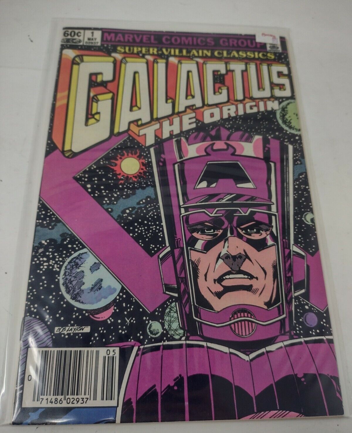 Super-Villain Classics #1 Origin of Galactus Layton Cover Marvel 1983 High Grade