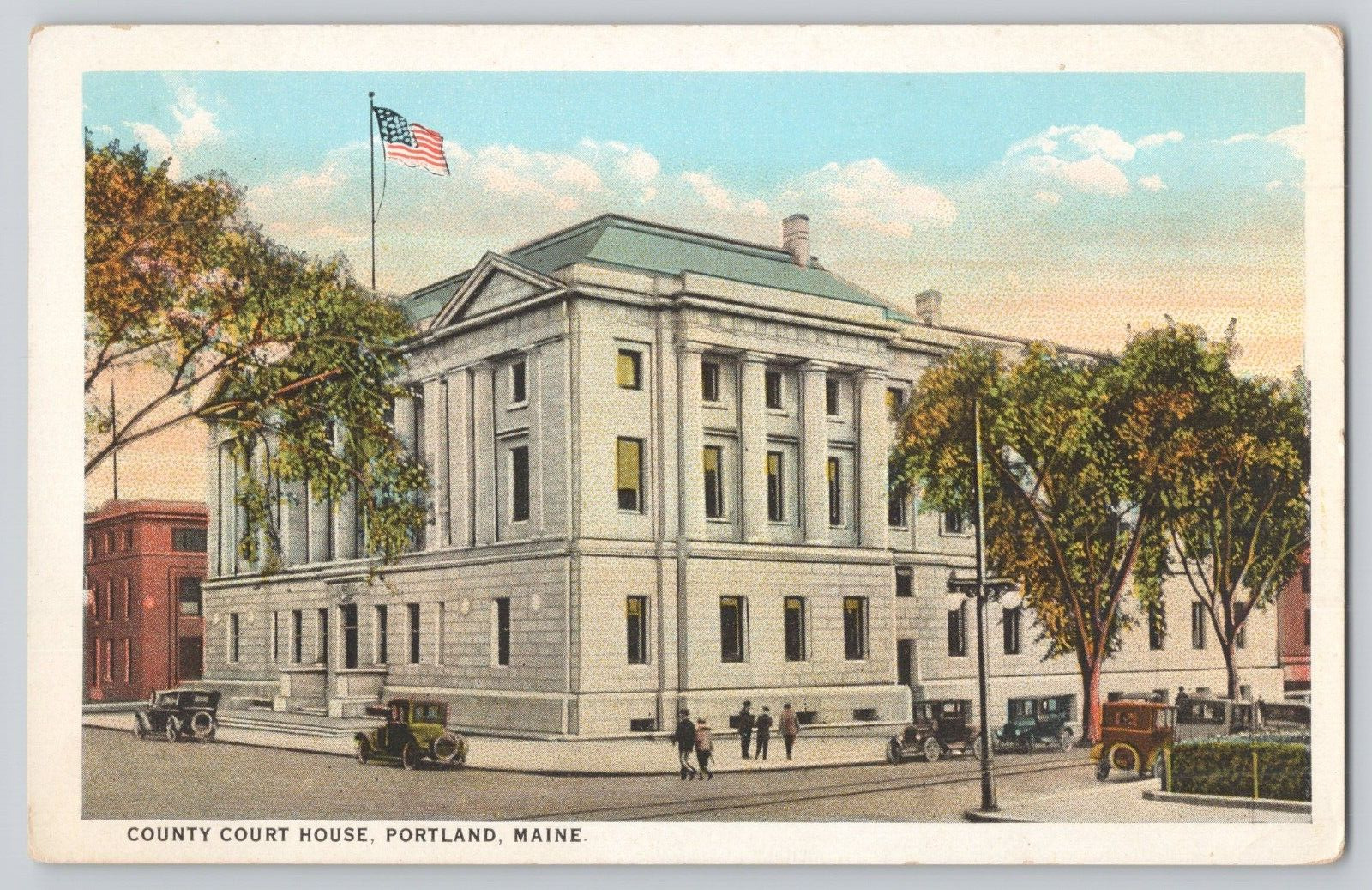 Postcard County Court House, Portland, Maine