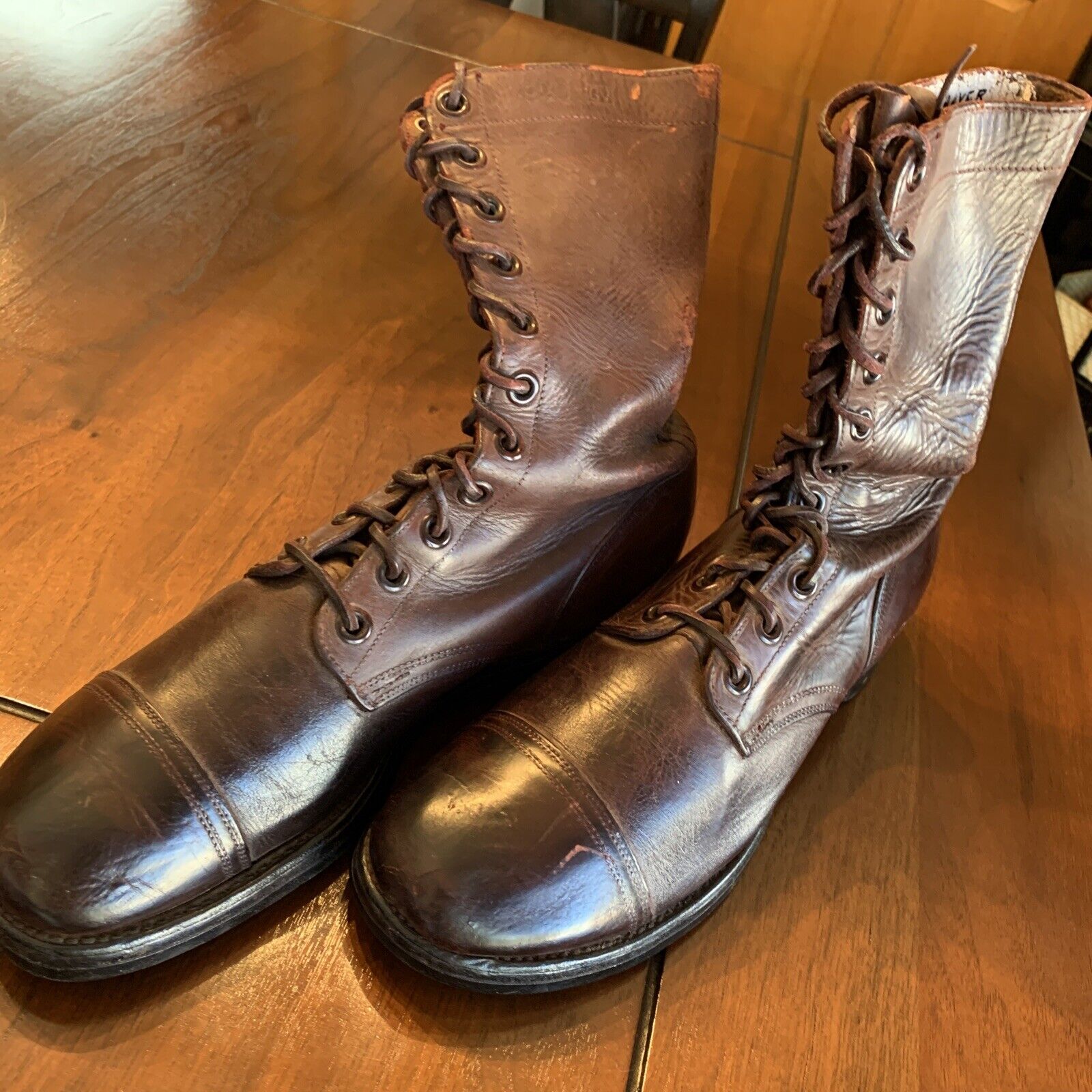 1940’s 1950’s World War Two WWII Korea Army Air Force Paratrooper Jump Boots 9.5