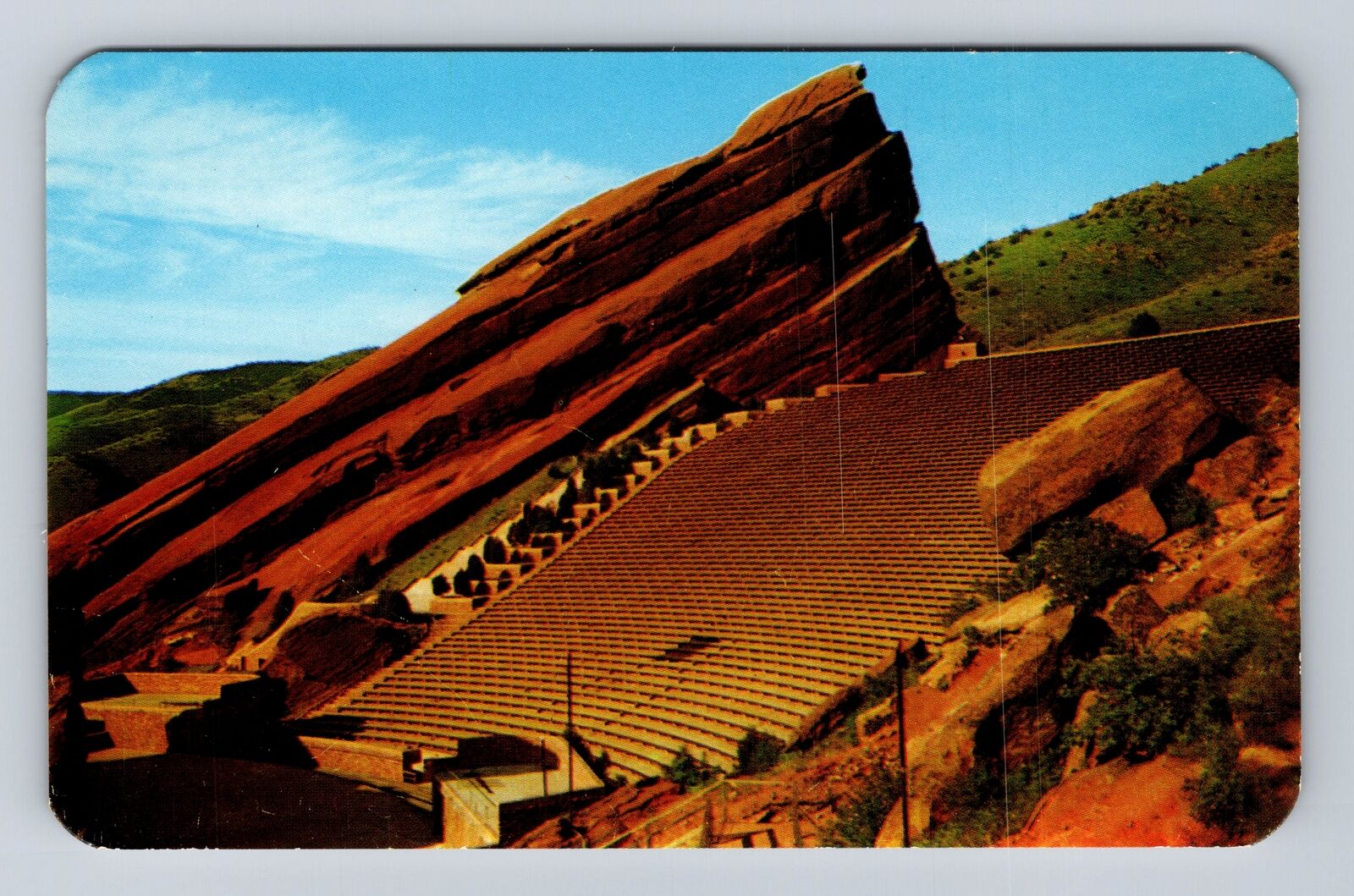 Denver CO-Colorado, Famous Red Rocks Theatre, Antique, Vintage Souvenir Postcard