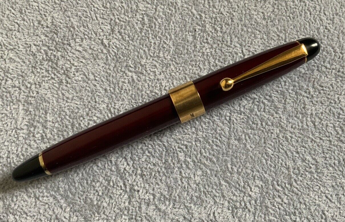 Ohashido/Ohasido Balance Style Tamamushi Urushi Fountain Pen 18K Ring 14K Nib