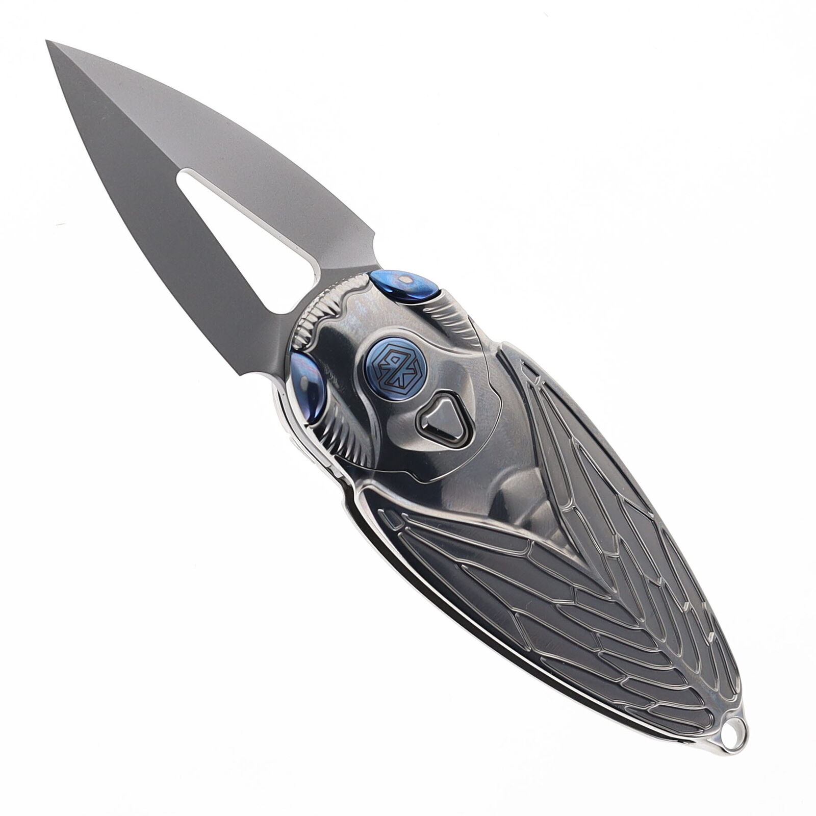 Rike Cicada-P Flipper Folding Knife M390 Handle/Blade Plain Edge