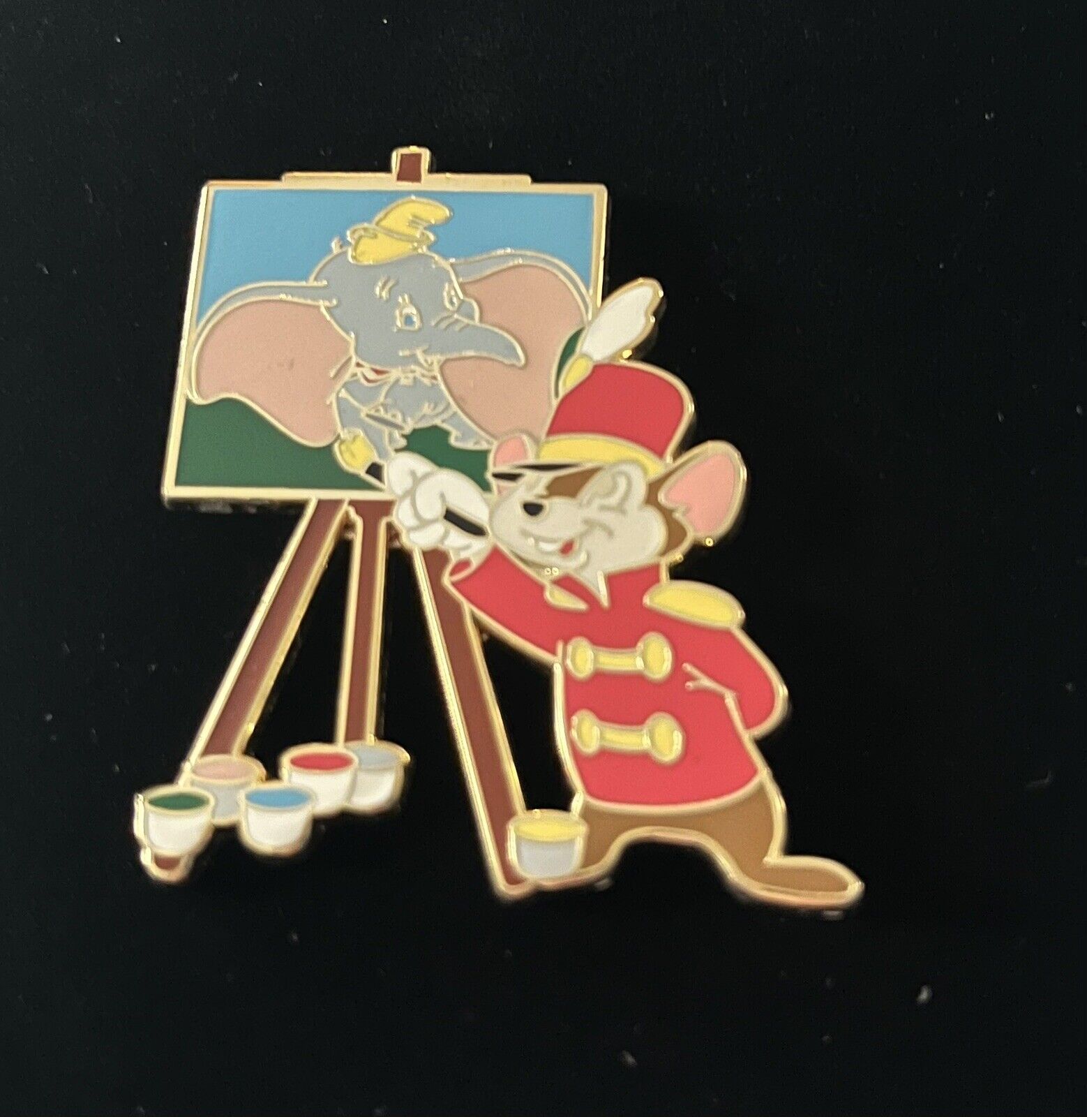 Disney Store.com Art Studio Series Timothy Mouse And Dumbo Pin LE 250 NOC 2009