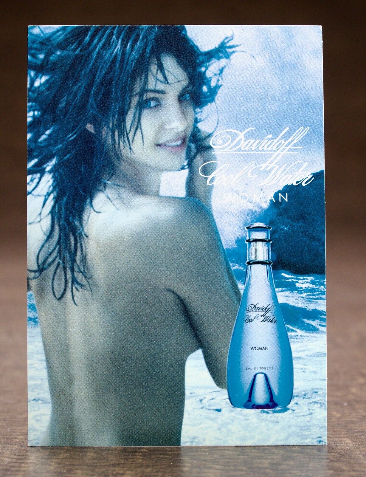 Vintage 4x6 Postcard  1998 Davidoff Cool Water Fragrance