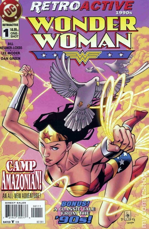 DC Retroactive Wonder Woman The 90s #1 VF 8.0 2011 Stock Image