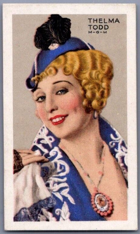 1935 Gallaher Stars Thelma Todd #4 | Original Cigarette Card
