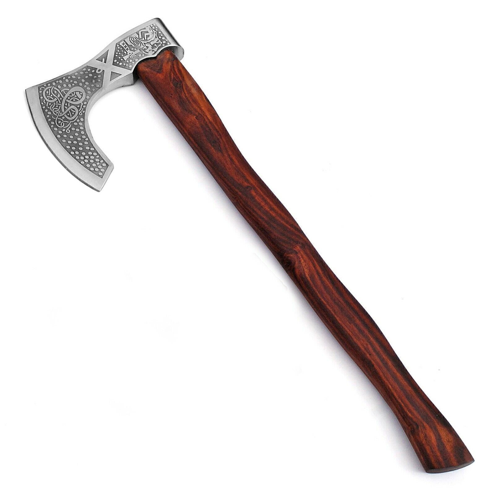 Call to Battle High Carbon Steel Medieval Viking Bearded Battle Axe With Sheath