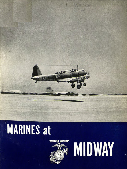 WW II USMC Marine Corps in the Battle of Midway History Book
