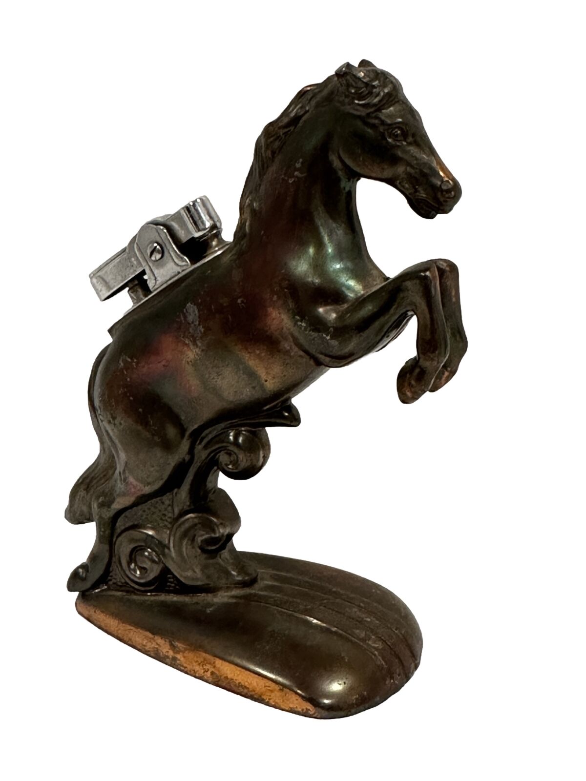 Vintage 1950's Brass Equestrian Horse Table Lighter