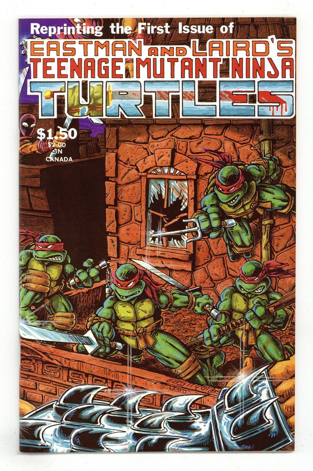 Teenage Mutant Ninja Turtles #1 New Wrp Full Color 4th Printing FN+ 6.5 1985