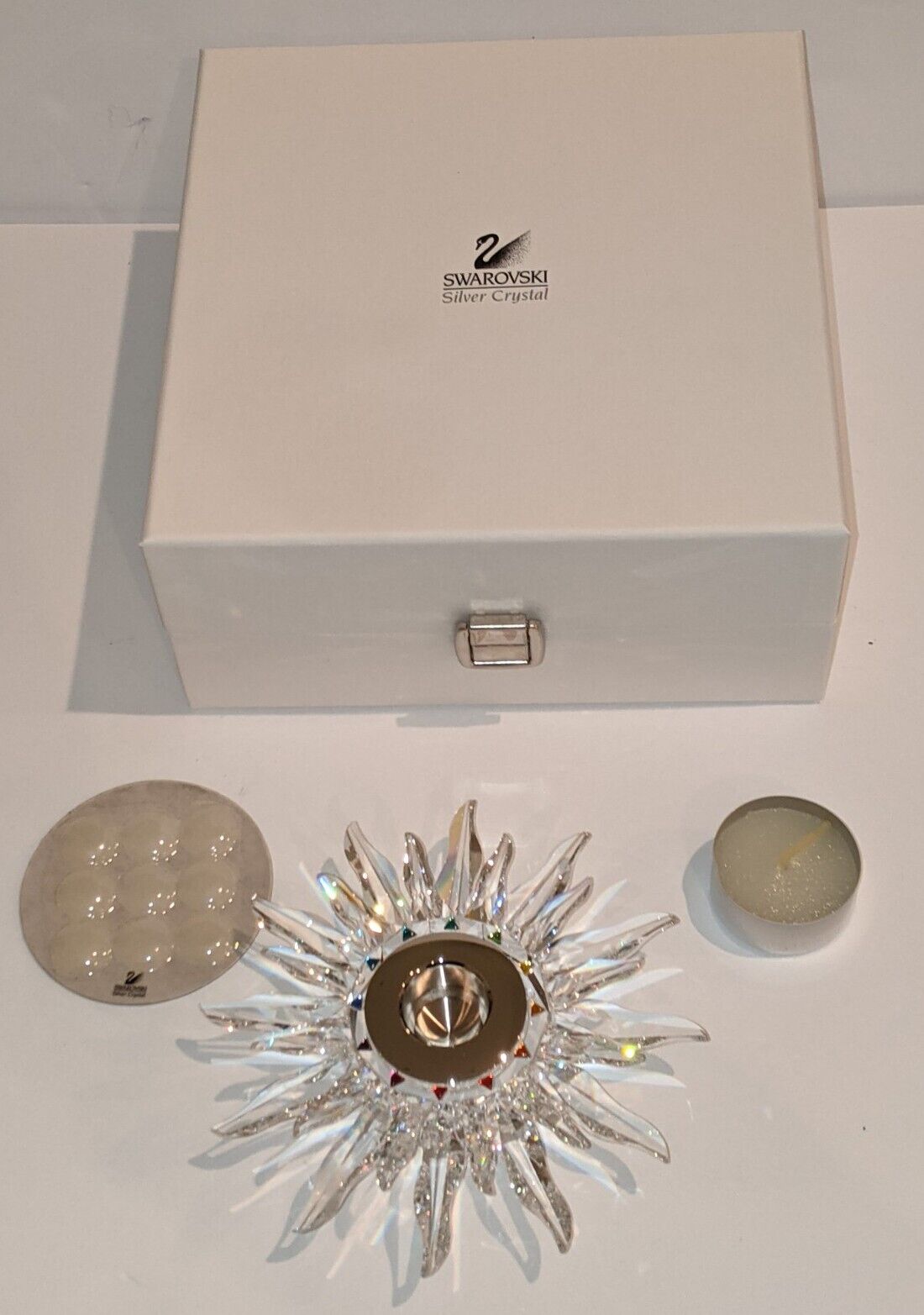 Swarovski Crystal Solaris Candleholder, 7600NR147000, New In Box