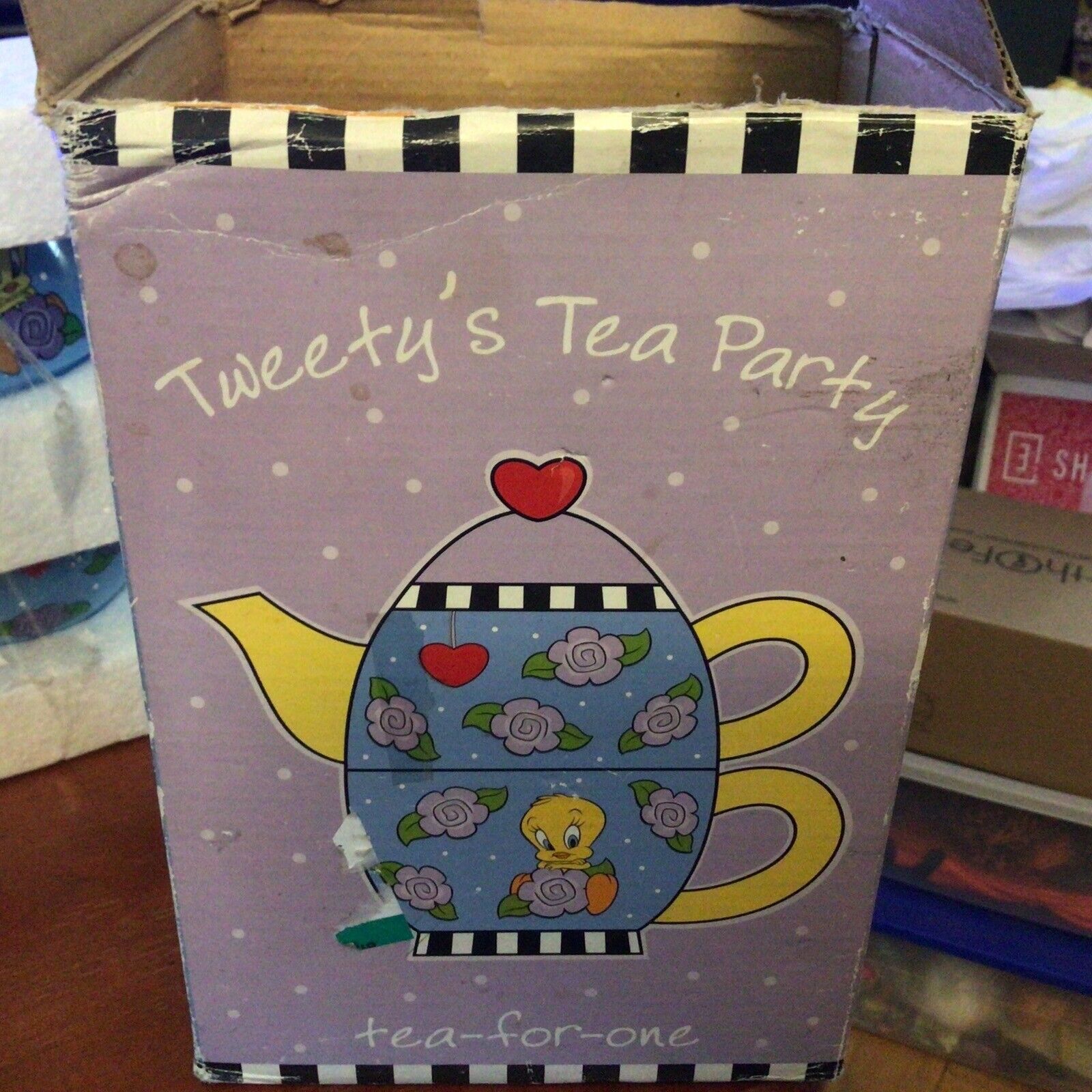 Ceramic Teapot  Tweety’s  Tea For One Warner Brothers Studio New Unused