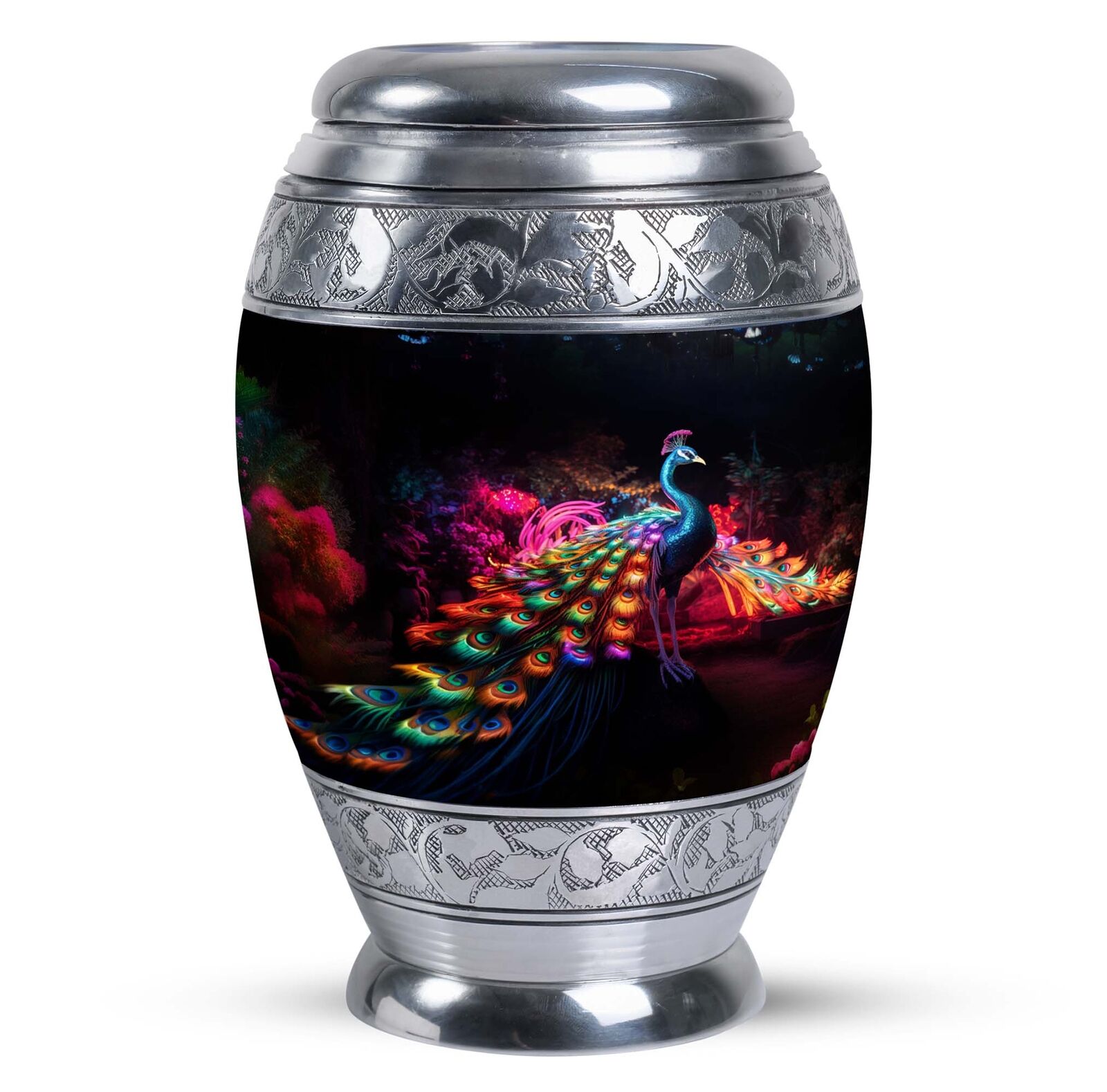 Urns For Adults Humans Mythical Peacock (10 Inch) Large Urn