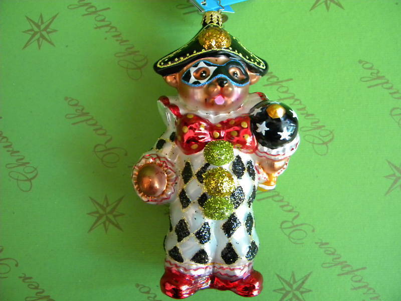 Chrisopther Radko Teddy Masquerade Ornament 