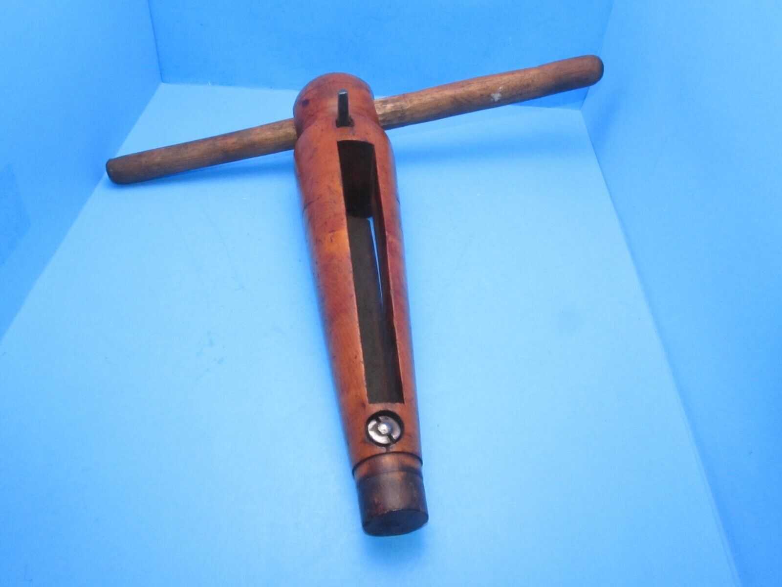 massive solid boxwood tapered reamer for enlarging bung or other holes
