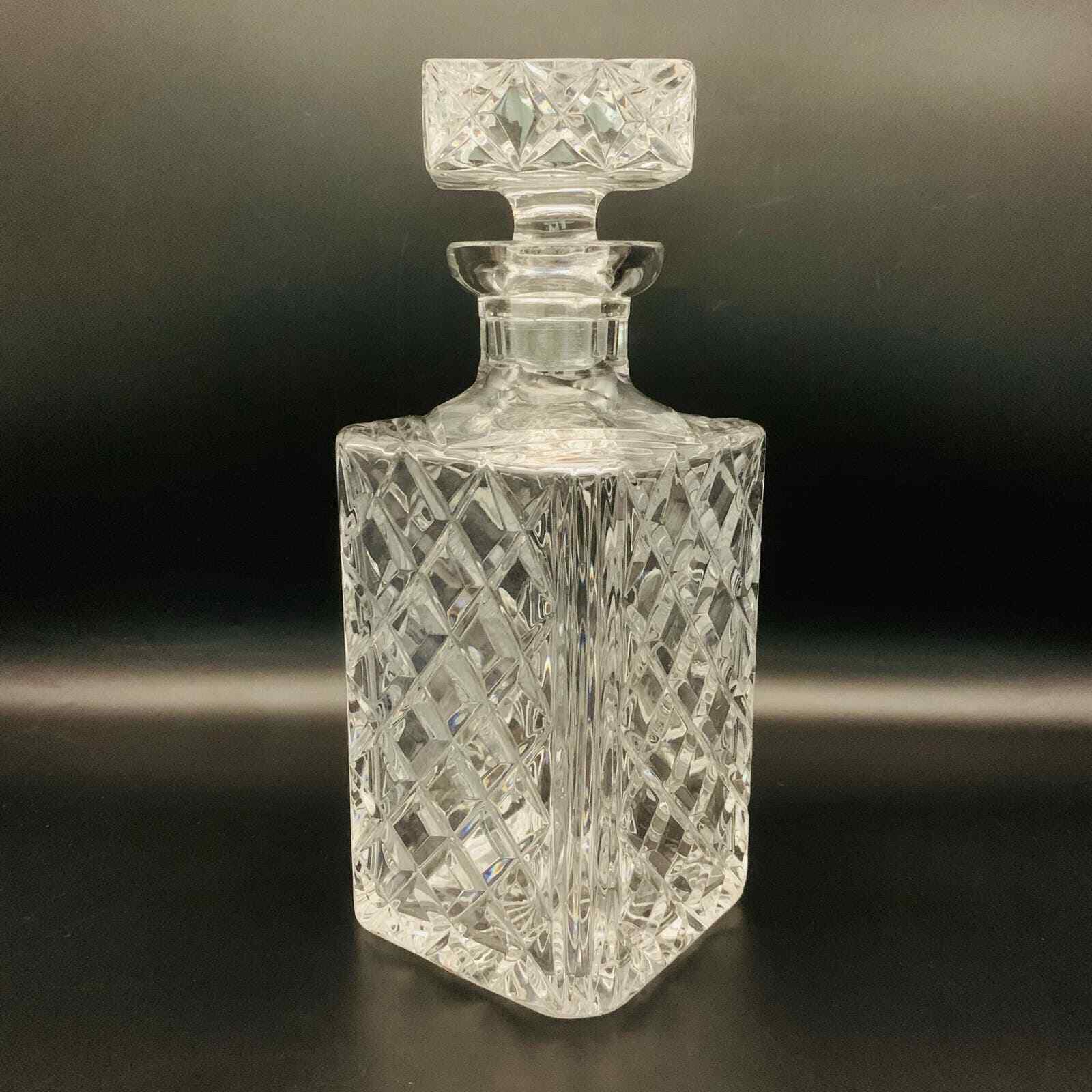 Vintage Nachtmann 9.5” Crystal Cut Glass Decanter with Stopper